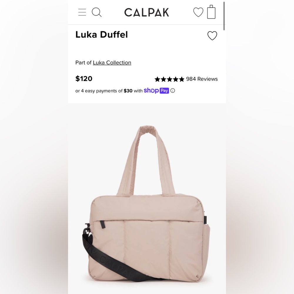Calpak Luka Duffel